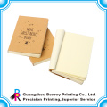 Small kraft notebook with blank pages inside custom size